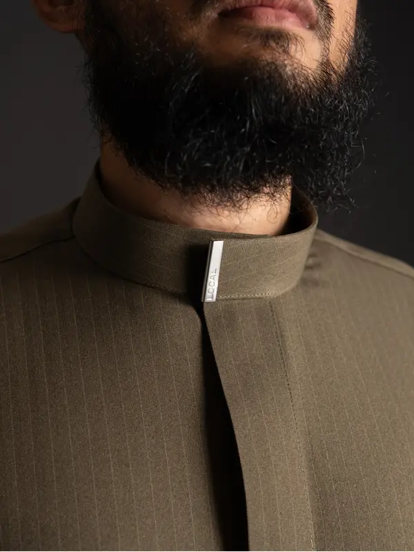 Local Project | Jubah Pria Dewasa Gamis Lengan Panjang | Fahd Olive Green 3
