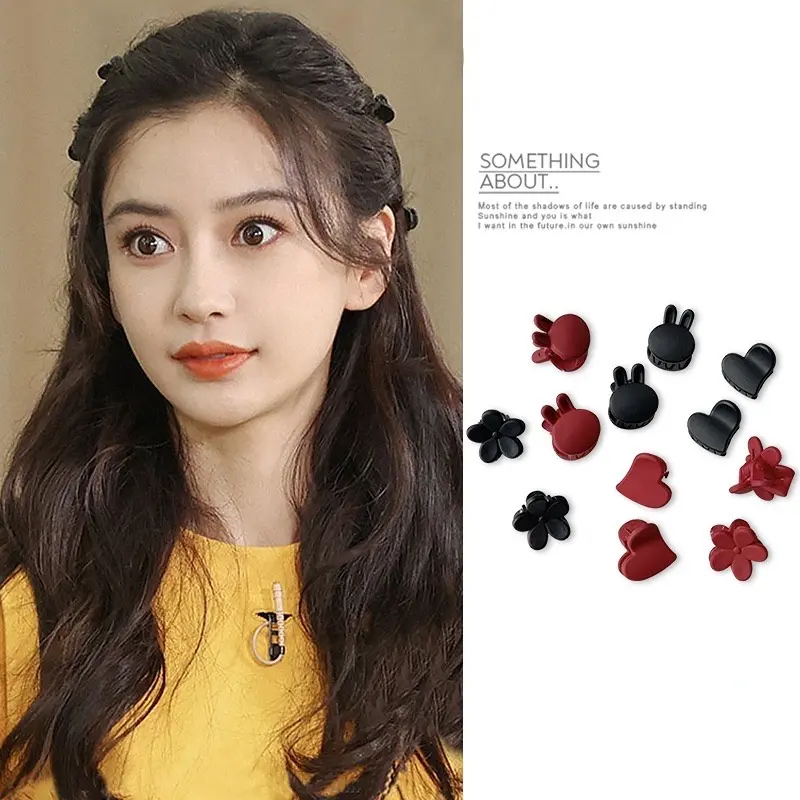 1 pcs Hiasan Kepala Mini Jepit Rambut Lucu Imut Jepitan Poni Rambut Mini Jepit Rambut Baby Hair Claw Clips Jepit Rambut Poni Samping Model Kepang Kecil Gaya Korea Untuk Wanita