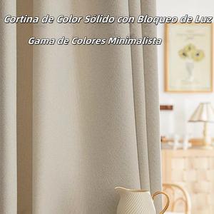 137cm*230cm Cortina de Bloqueo de Luz de Color Sólido – Efecto Blackout Fuerte Antipolvo Ideal para Dormitorio y Sala Variedad de Tonos