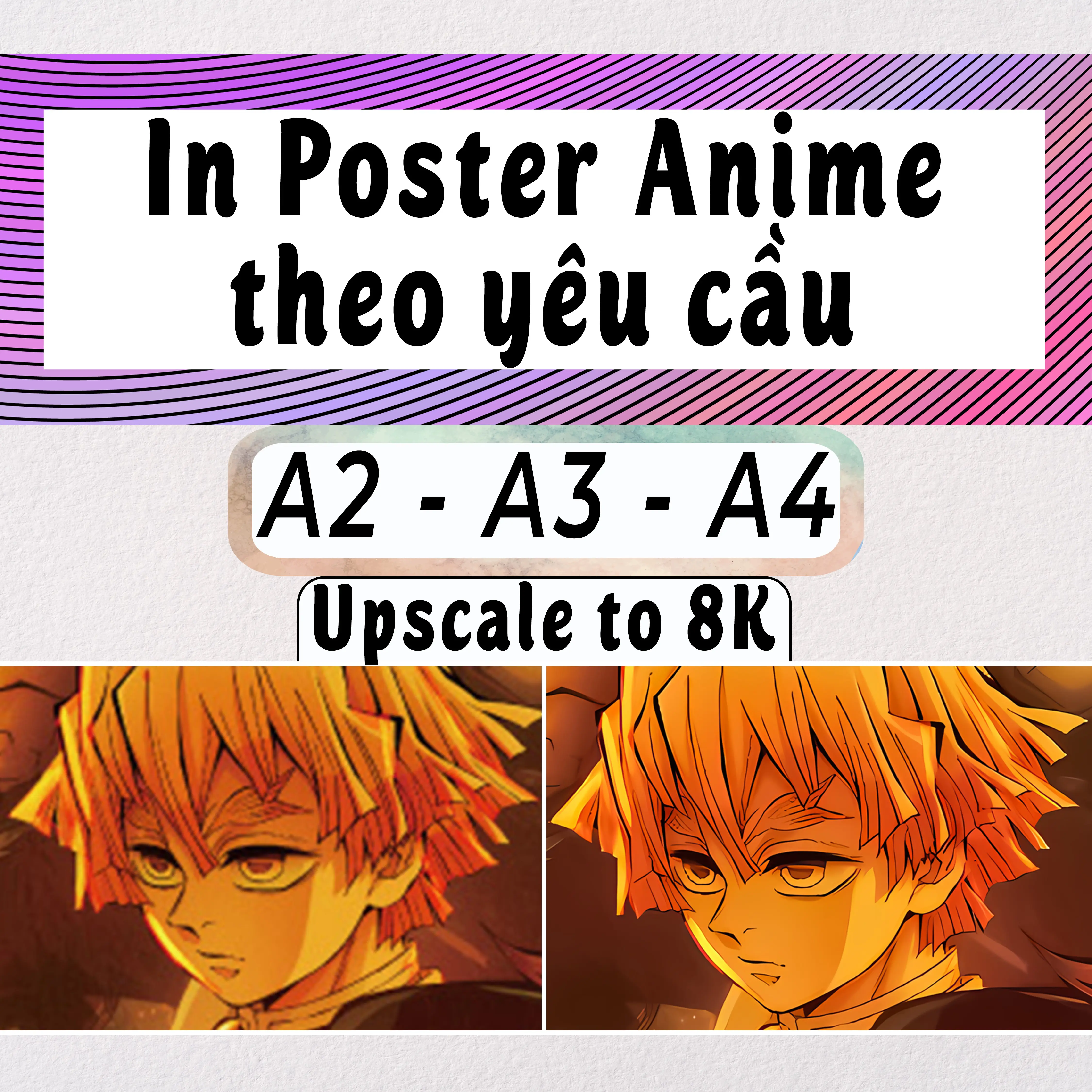 In Poster theo yêu cầu - Anime Poster - Dán tường