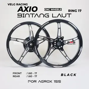 AXIO BINTANG LAUT RING 17 AEROX 155 VELG AEROX BINTANG LAUT RING 17 KSPEED AEROX VELG AXIO BINTANG LAUT NMAX NEW NEO TURBO RING 17 AXIO FULL CNC ORIGINAL AXIO DND