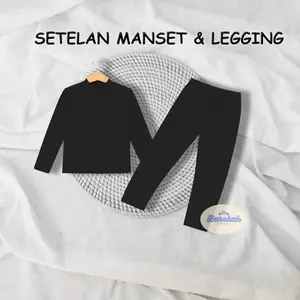 Setelan Manset Anak Lengan Panjang Unisex Bahan Spandex Premium-Atasan Stelan Mangset Oneset Fashion