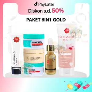 Viva Paket Anti Flek Hitam Paket Viva 2 / 3 / 4 / 5 (Special Day Cream + Sunscreen Foundation + Whitening Cream + Collagen Night + Serum Viva