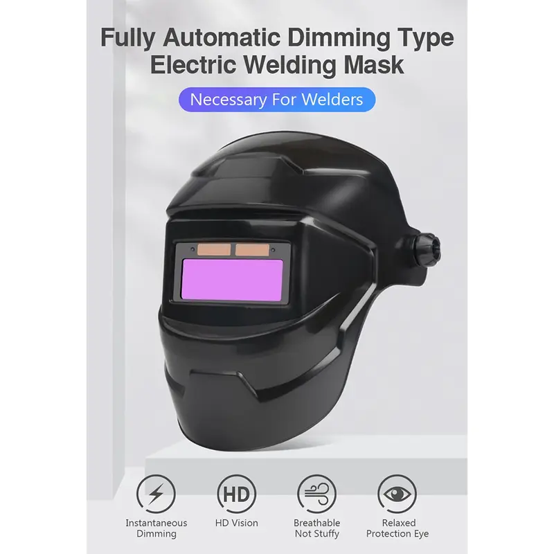 COD CLYNE Helm Las Otomatis otomatis fullface + Senter Led Auto Dimming Color Welding Helmet 1