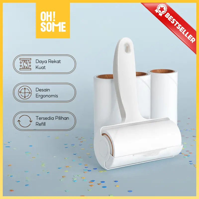OHSOME - Alba Sol Alat Pembersih Bulu Roll LINT ROLLER / REFILLS ( ISI 3 )