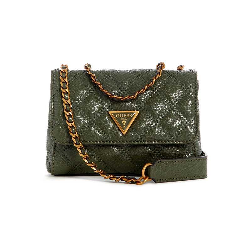GIULLY MINI 2 COMP CONVERTIBLE FLAP - TAS GUESS ORIGINAL WANITA 6