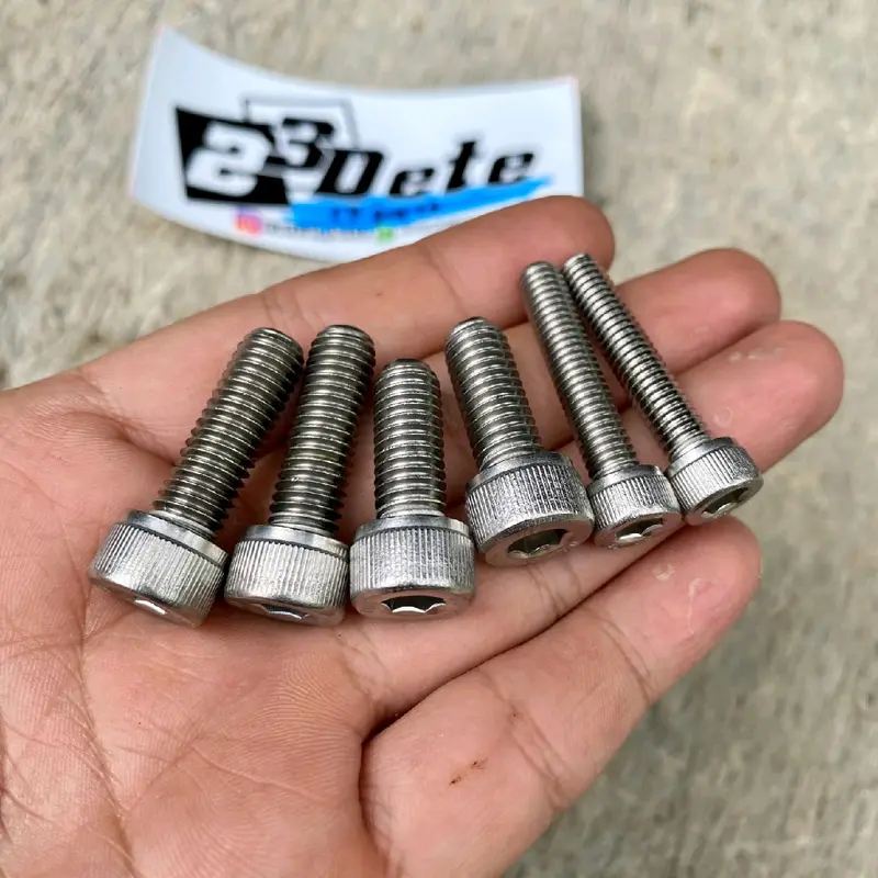baut L stainless stenlis THE buat shock atas begel slebor CB 0
