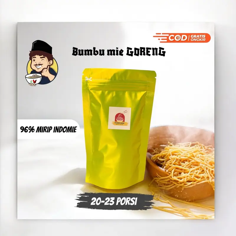 Bumbu mie instan mirip indomie Goreng komplit 1