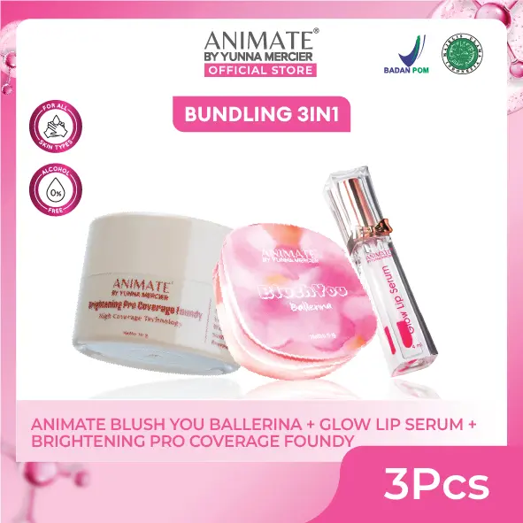 Bundling Blushyou Ballerina + Lip Serum + Foundy