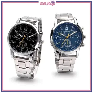 Jam Tangan Pria Wanita Sport SHSHD Rantai Geneva Stainless Steel Korea Fashion Grosir jam rantai  kecil korean style
