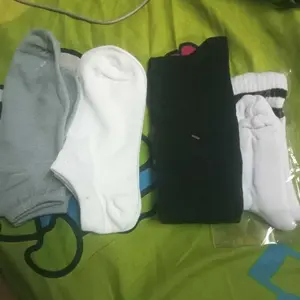 Paket isi 3 Pasang Kaos Kaki Mata Kaki Hitam Putih Abu Dewasa Pria Dan Wanita
