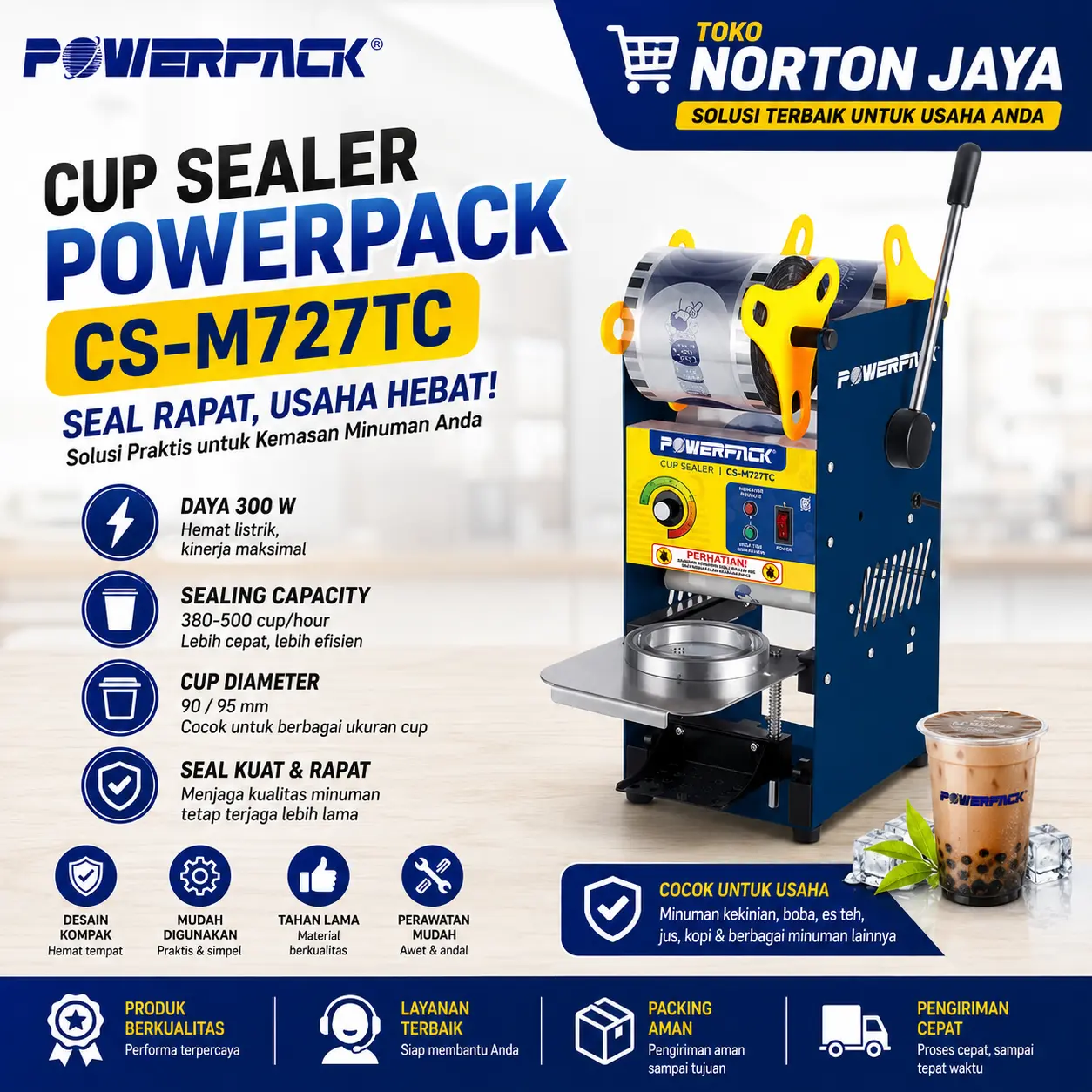 CUP SEALER POWERPACK CS-M727TC