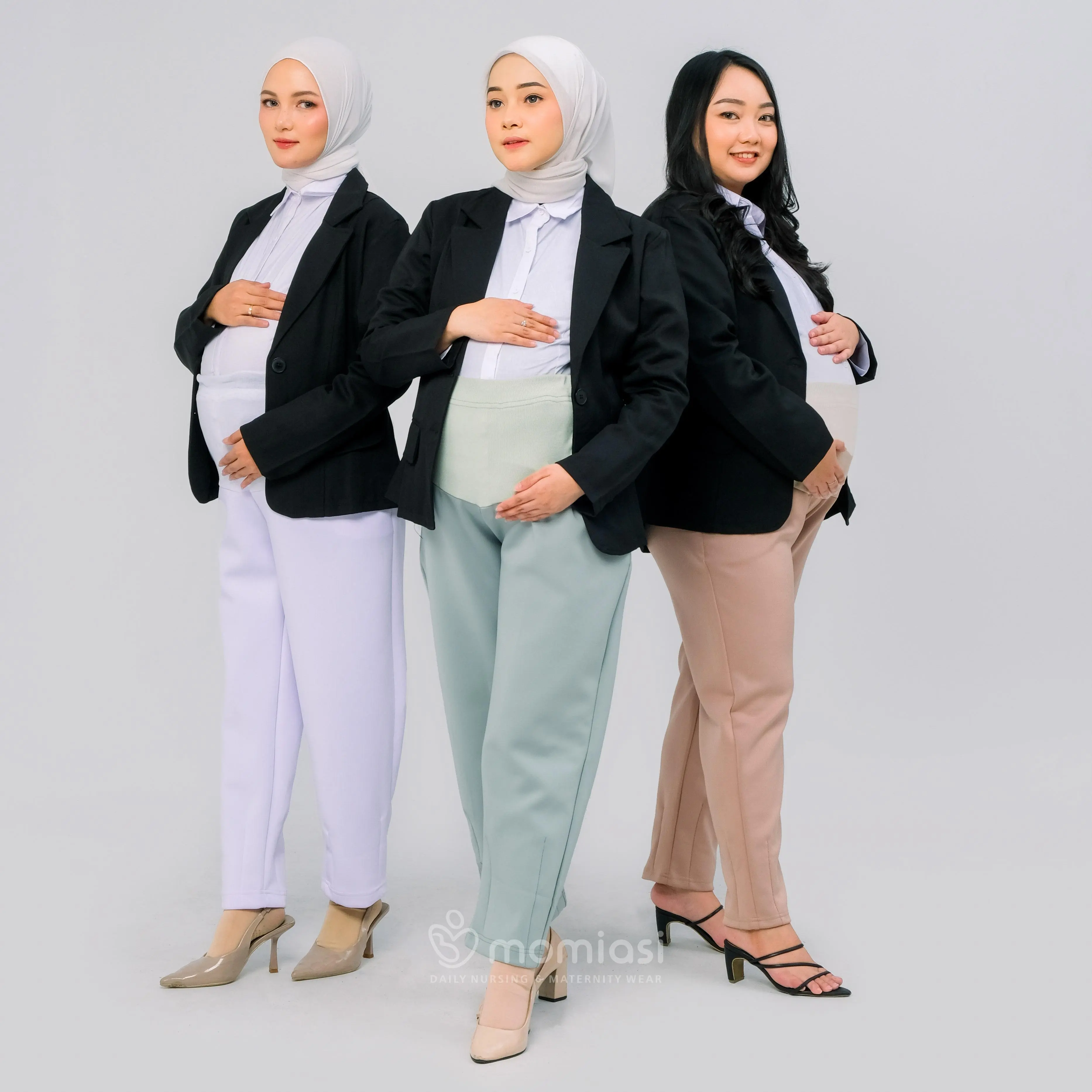 [BEST SELLER] Momiasi - Celana Hamil Kerja Scuba by Momiasi