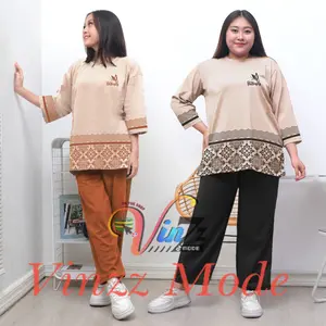 VINZZ - Setelan Jumbo Wanita Butterfly Size Standar Dan Jumbo