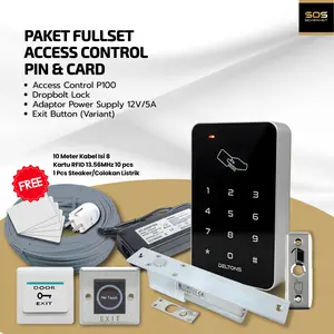 Smart Lock Door Access Control Drop bolt lock RFID Card PIN