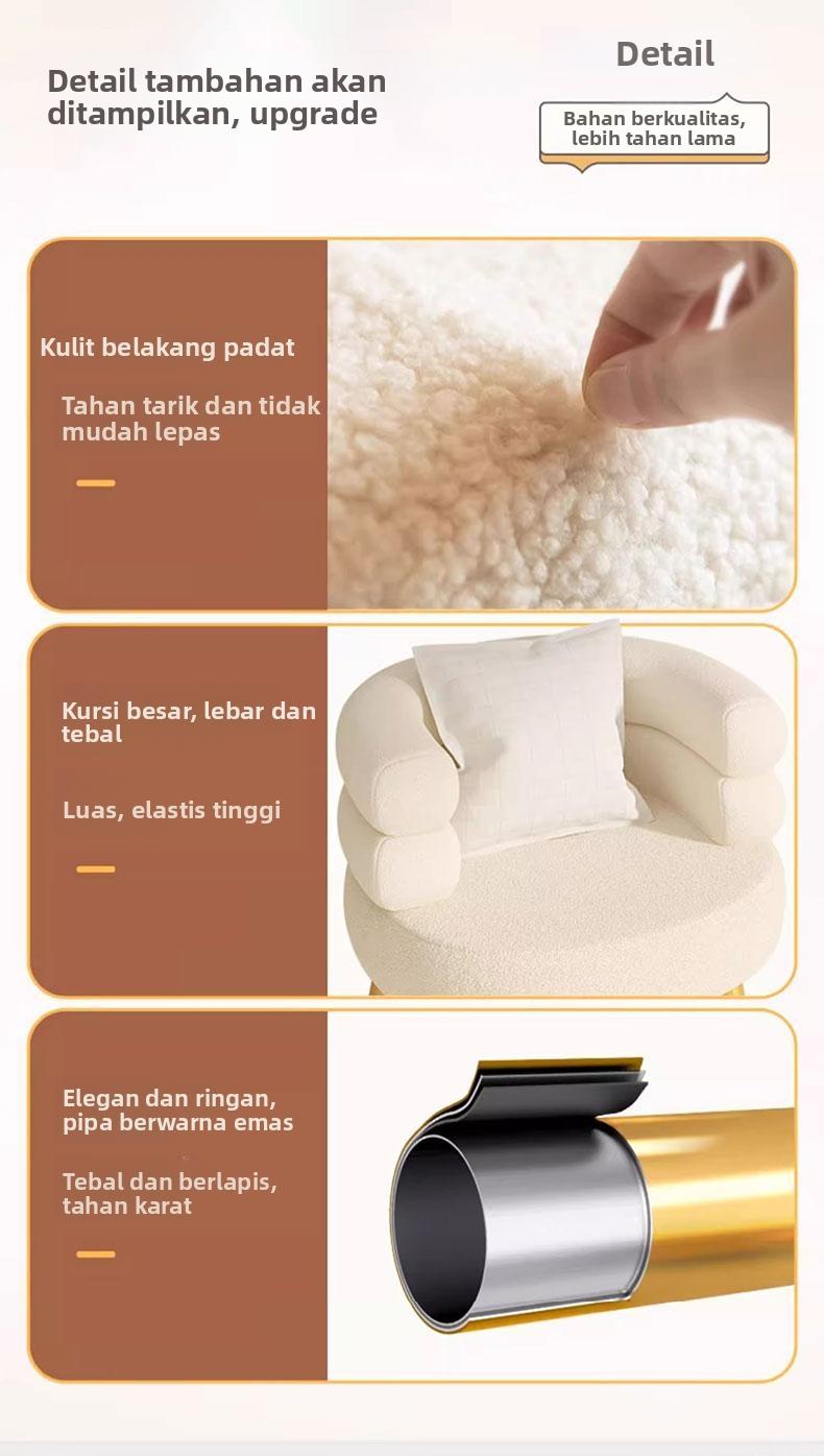 Mokiki Kursi Ruang Ganti Rias Sofa Kafe Restoran Bantalan Empuk Desain Sederhana Nyaman Dekorasi Rumah Serbaguna Mokiki Kursi Ruang Ganti Rias Sofa Kafe Restoran Bantalan Empuk Desain Sederhana Nyaman Dekorasi Rumah Serbaguna