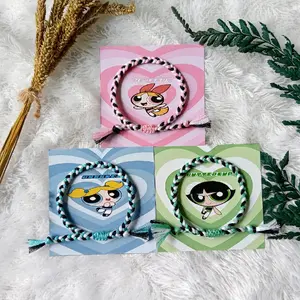 Gelang Powerpuff girl/ Gelang couple Powerpuff girl/ Gelang couple/ Gelang couple aesthetic/ Gelang tali/ Gelang costum/ Gelang murah