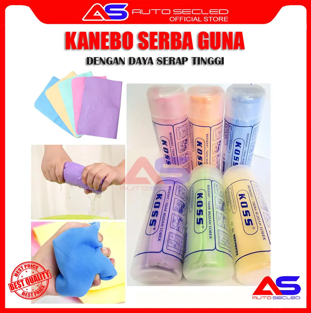 ORIGINAL KANEBO LAP SERBAGUNA KOSS DAYA SERAP TINGGI LENGKAP WARNA MEDIUM JUMBO | KANEBO XBOX LAP SERBA GUNA