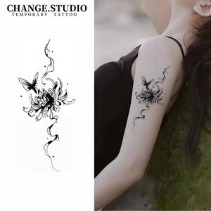 Tatu Sementara, Rekaan Rama-rama dan Teratai, Tahan Lama selama 15 Hari, Kalis Air, Tidak Takut Menggelincir, Pelekat Tatu