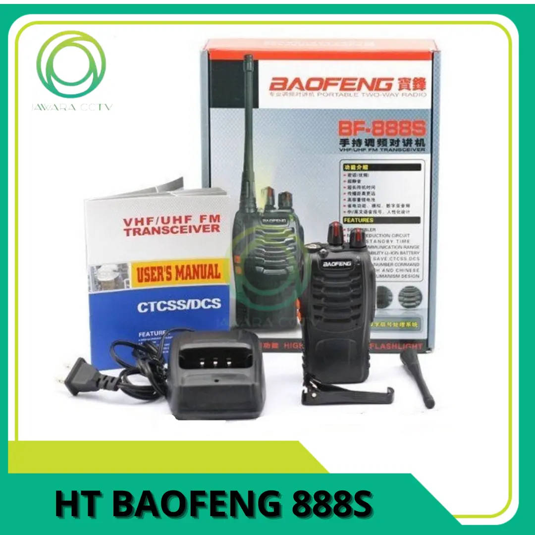 Baofeng HT Handy Talky 888S Walkie Talkie Single Band Komunikasi UHF dengan CTCSS/DCS dan Flashlight