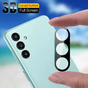 Perlindungan Kamera Ponsel Anti Gores Full Frame Black/Clear 3D Screen Guard Temper Glass Samsung A56/A36/A26/A35/A55/A34/A54/A15/A14