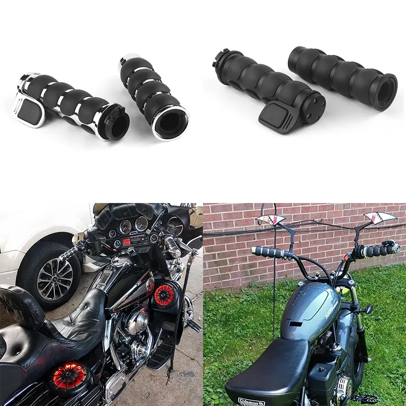 Motorcycle Handlebar 25mm Handle Rubber Cover Aluminum Alloy 2pcs Universal Motorcycle Handle Grips