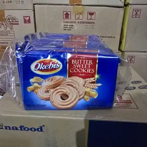 (KARTONAN / 28 Pack ) Okebis Butter Sweet Cookies - Kue Kering Mentega