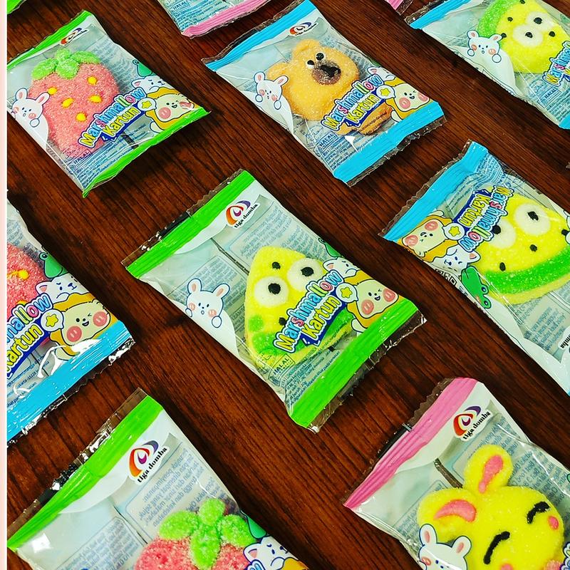 MARSHMALLOW LABUBU KARAKTER PAKET RANDOM MIX, RASA BUAH 3