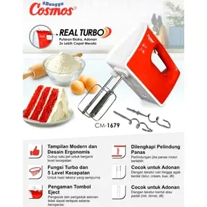 Mixer Hand COSMOS CM-1679 Red / Merah