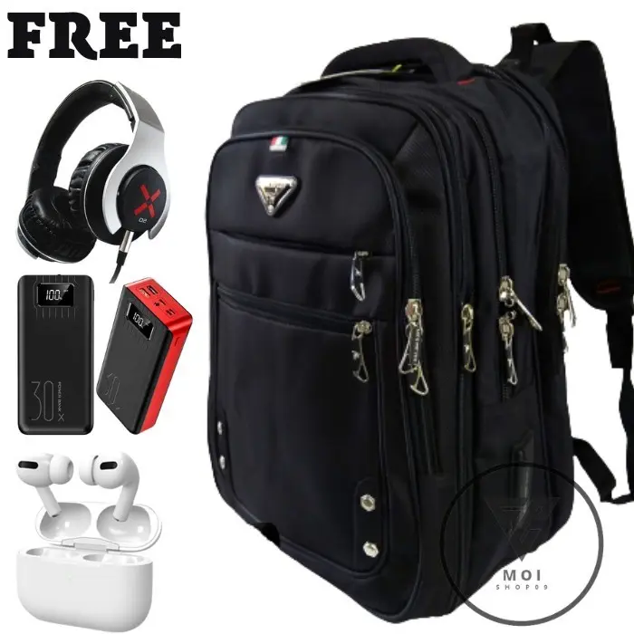 ( FREE HEADSET GAMING + POWERBANK ) polo milano impor tas ransel pria 18240-18" tas wanita tas kerja tas kuliah tas backpack