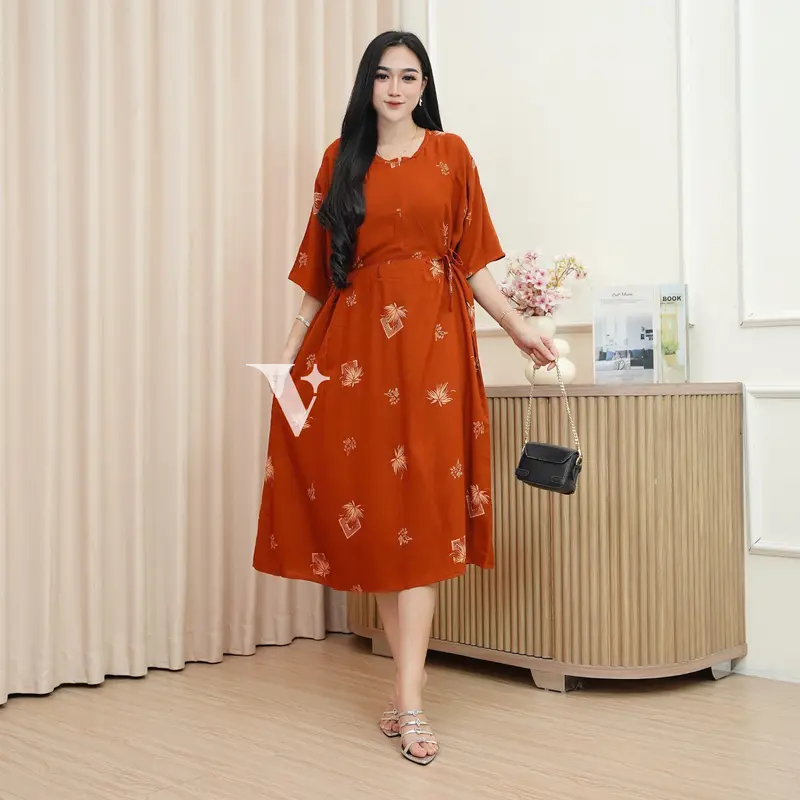 Daster Jumbo Wanita LD 120 Daster Busui Friendly Daster Kekinian Daster Motif Elzia Trends 2024 3