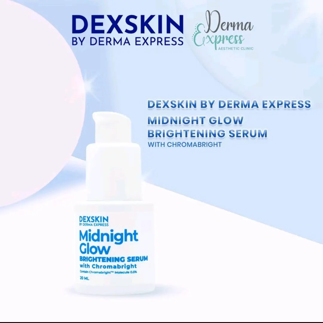 Derma Express Midnight Glow Brigtening Serum BPOM / Dexskin