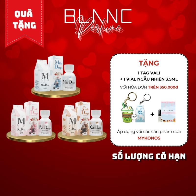 Nước Hoa Unisex Mykonos Milk Drops Cafe Drops Pink Drops Extrait De Parfum Perfume Cosmetic Xịt Thơm