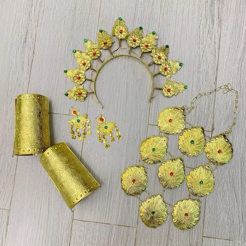 AKSESORIS ADAT BUGIS MAKASSAR BANDO MAPPETUADA PENARI MAHKOTA SUSUN 3 KALUNG GELANG ANTING ANTING DEWASA DAN ANAK PELENGKAP BAJU BODO ADAT SULAWESI SELATAN KERAJINAN TANGAN SENGKANG WAJO BONE Jewellery 5