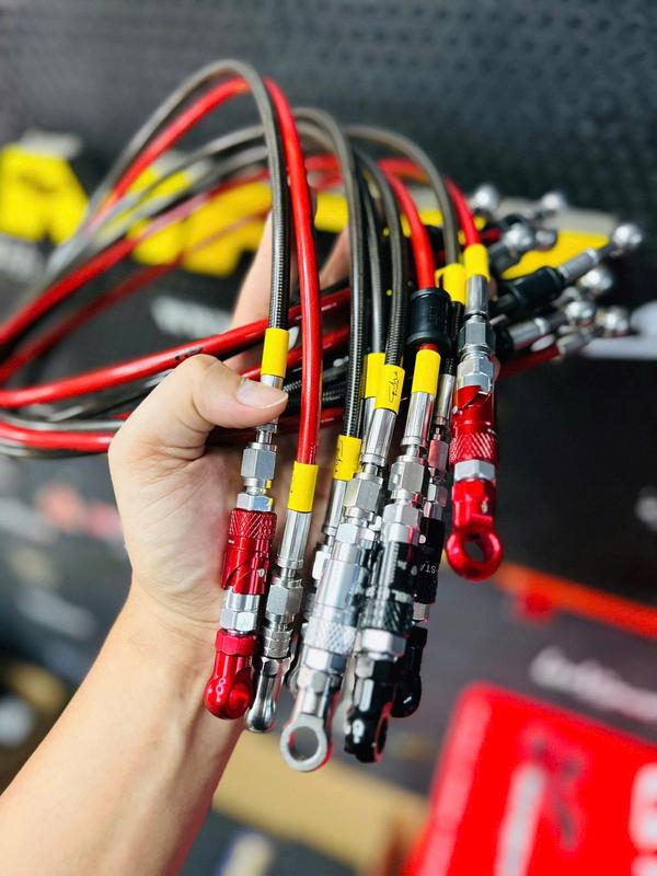 Dây dầu Ghracing có ngắt dầu Ghracing đầu 2pis gh - gắn heo 2pis chuẩn form - phụ kiện thay thế dây dầu Phụ Tùng