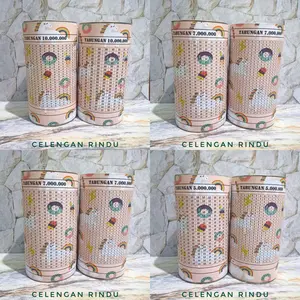 Celengan Target Custom Viral  motif UNICORN Jumbo Uang Uang Uang