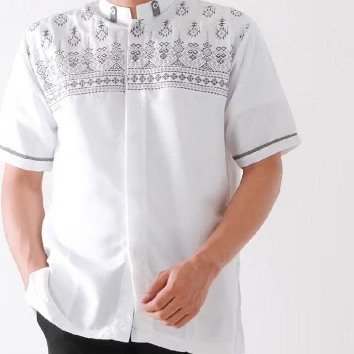 Product Introduction of S M L XL  XXL  XXXL  XXXXL  baju kemeja koko dewasa bahan katun poli  premium tebal adem nyaman di pakai Muslim Dewasa 15