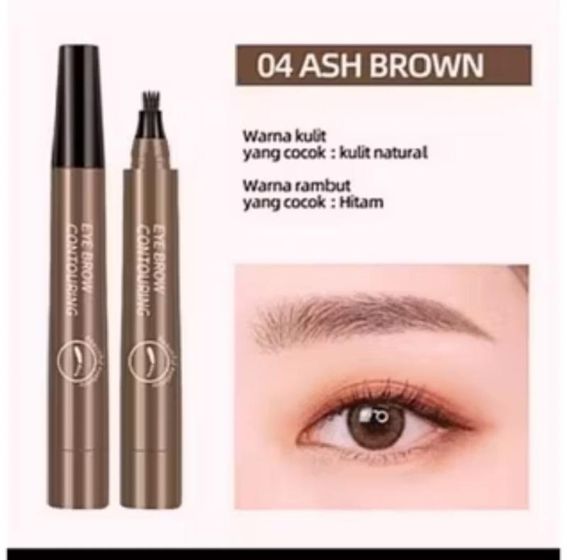 Product Introduction of Pensil Alis Tint My 4 Tip Waterproof Long Lasting Anti Luntur Coklat Eyebrow brow pencil 10