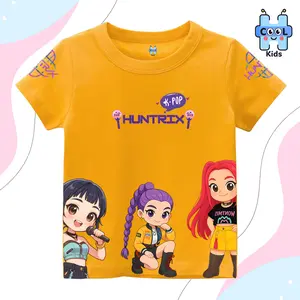 HCOOLKIDS Kaos Anak Gambar Huntrix 6 Distro 30s Sablon-Fashion Anak Bahan Cotton Combed 30s Nyaman Digunakan Sehari-hari Size S M L XL XXL XXXL