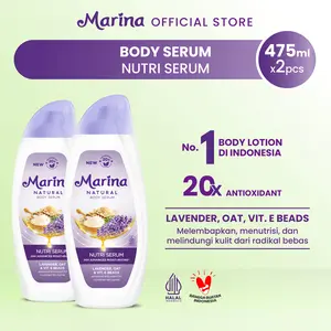 Twin Pack Marina Hand Body Lotion Natural 475ml - Nutri Fresh [2 pcs]