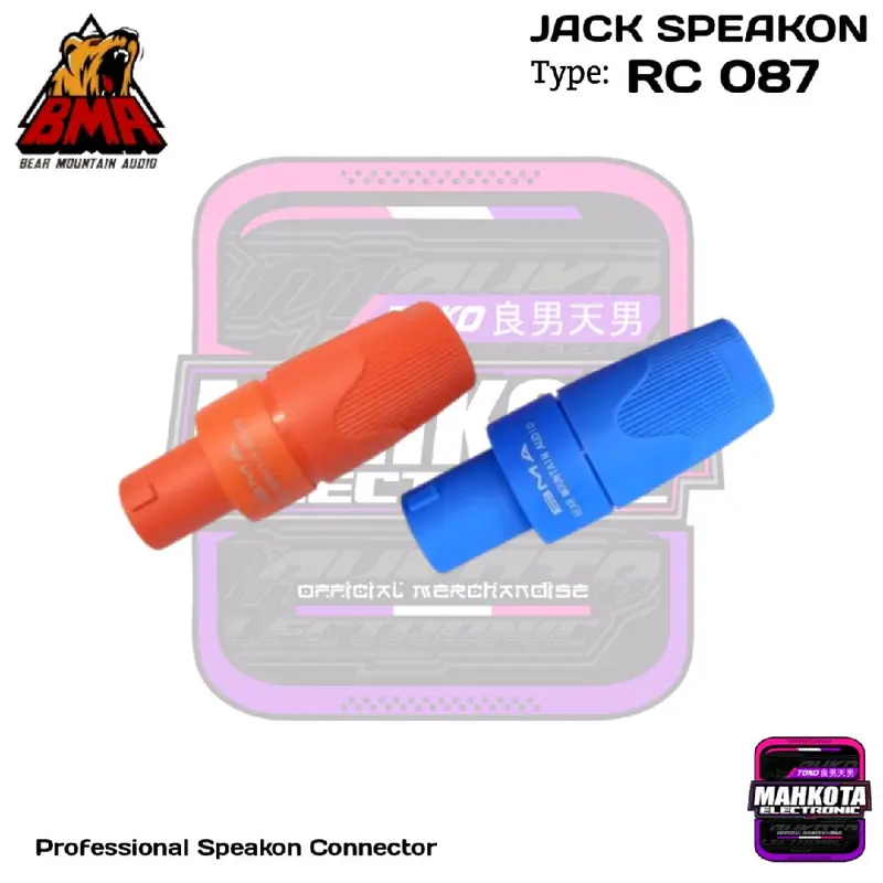 Jack Spikon BMA RC087 Speakon Speaker Original 4 Pin 0