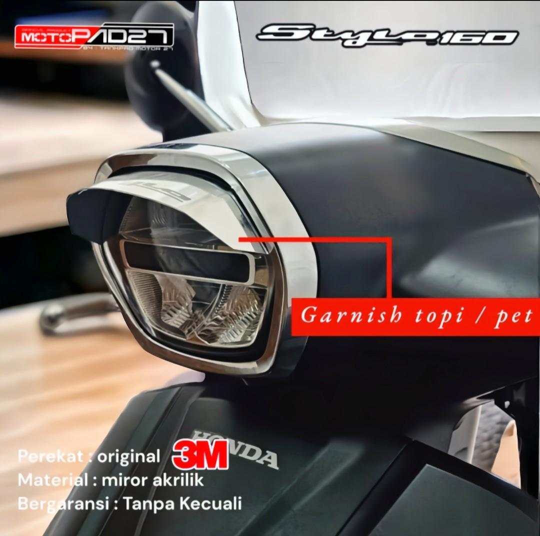 aksesoris GARNISH HONDA STYLO 160 akrilik premium Motor
