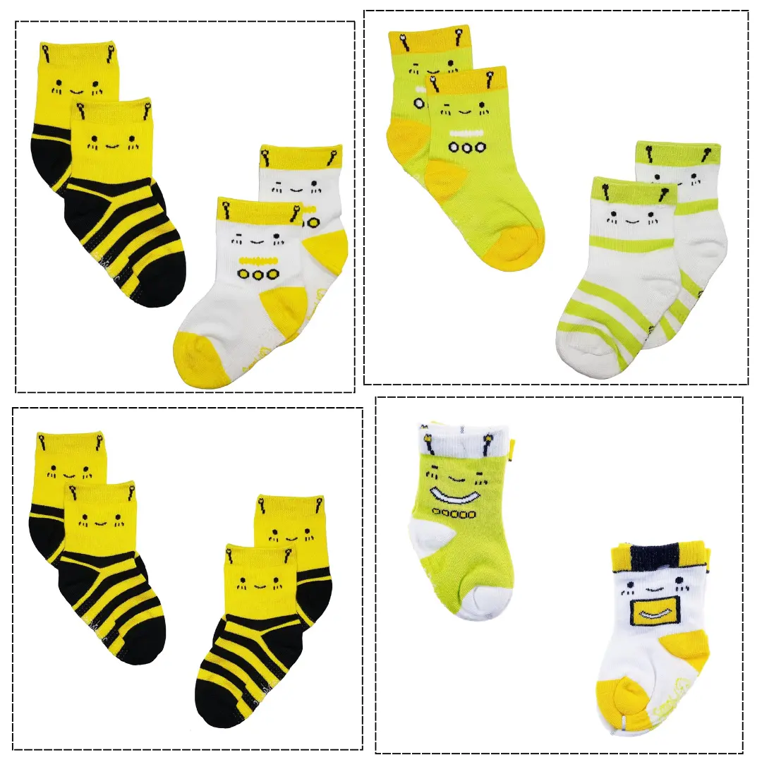 Simply Life | Baby Anti-slip Bamboo Socks (2 Pairs) | Bamboo | Ultra Soft | Breathable | Reusable | Anti Bacterial | Anti Odour | Hypoallergenic | Cotton Alternative