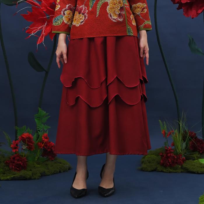 Gambar NONA RARA - Tila Skirt CNY P0631, Rok batik wanita modern - ALL SIZE dari Nona Rara Batik Kota Administrasi Jakarta Timur Tokopedia