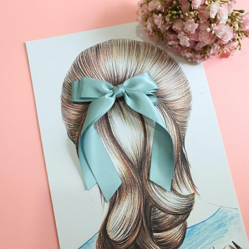Hikaribows Jepit Rambut Pita Anak Dan Dewasa. Long Tail Bow. 1