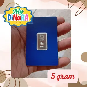 Perak Silverin Size C (size lihat deskripsi produk) Souvenir perak batangan kemasan press bersertifikat 999