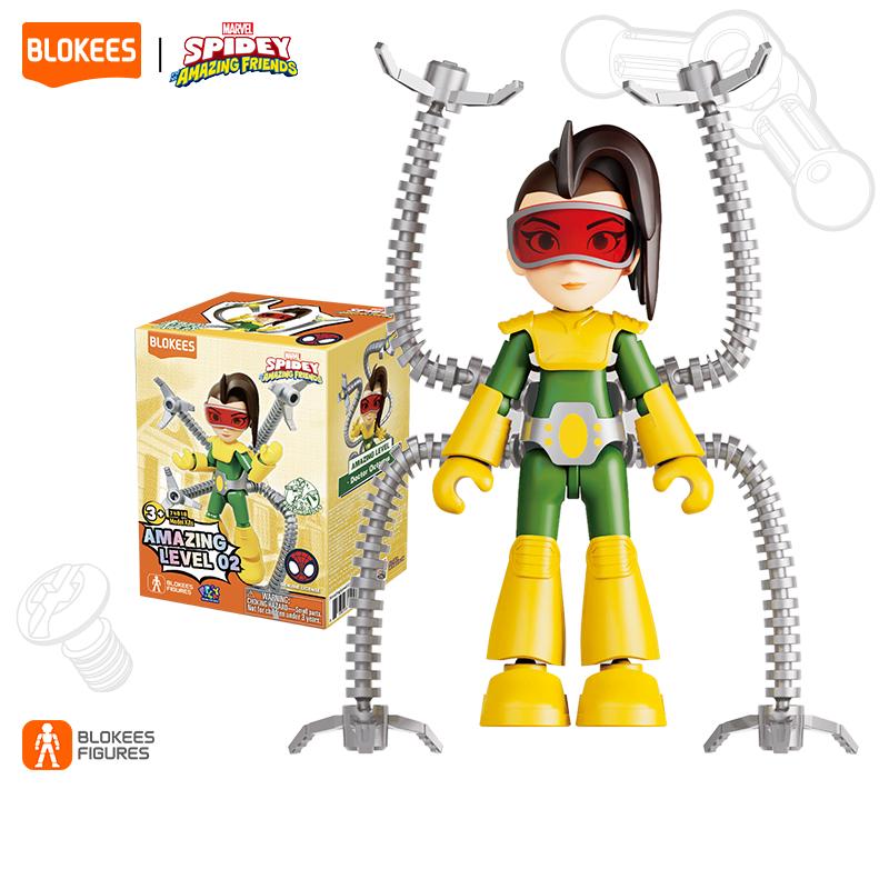 Mainan Blokees Figures-Spider Man AL02, Lisensi Asli, Black Panther - T'Challa, Hulk Toys spiderman robot action 7