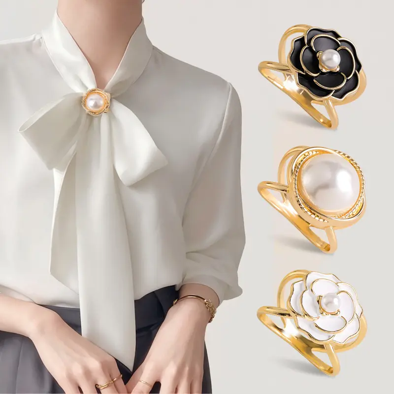 Kẹp Khăn Quàng Cổ & Cà Vạt Áo Sơ Mi, Đa Năng, Phụ Kiện Thắt Nút Thanh Lịch, Thích Hợp Cho Khăn Quàng Cổ, Áo Cánh, Thắt Lưng Và Áo Khoác, Khóa Thời Trang Mới 2024, Để Đồ Trang Trí Trang Phục Sành Điệu  Titan 0