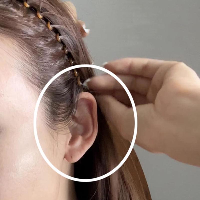 Lược Nhựa Co Giãn Toàn Bộ Hình Tròn Linh Hoạt, Răng, Băng Đô, Vòng Tóc, Kẹp Tóc, Băng Đô Rửa Mặt, Phụ Kiện Tóc Cố Định 7