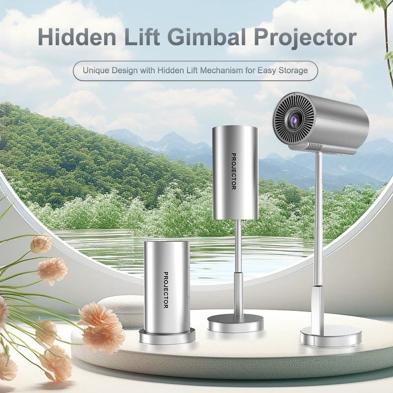Product Introduction of 【SG Ready Stock】 Mini 4K Full HD Projector Netflix Smart Android Ultra HD 1080P  Video Wireless WiFi Bluetooth Connection 3D Sound Speaker Portable Outdoor Office Home Theater Audio Adjustable Usb with Phone Screen Sync Wired LED Movie Projector LCD 14